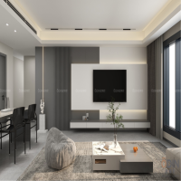 全案設(shè)計專欄 | 歐蒂尼全屋定制：靜謐的高級灰，低調(diào)極簡舒適